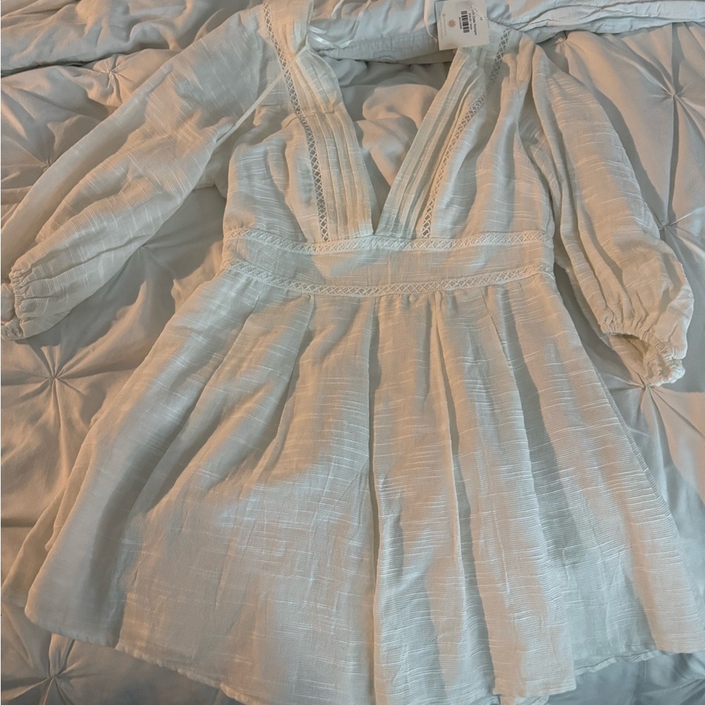 White Womans Romper